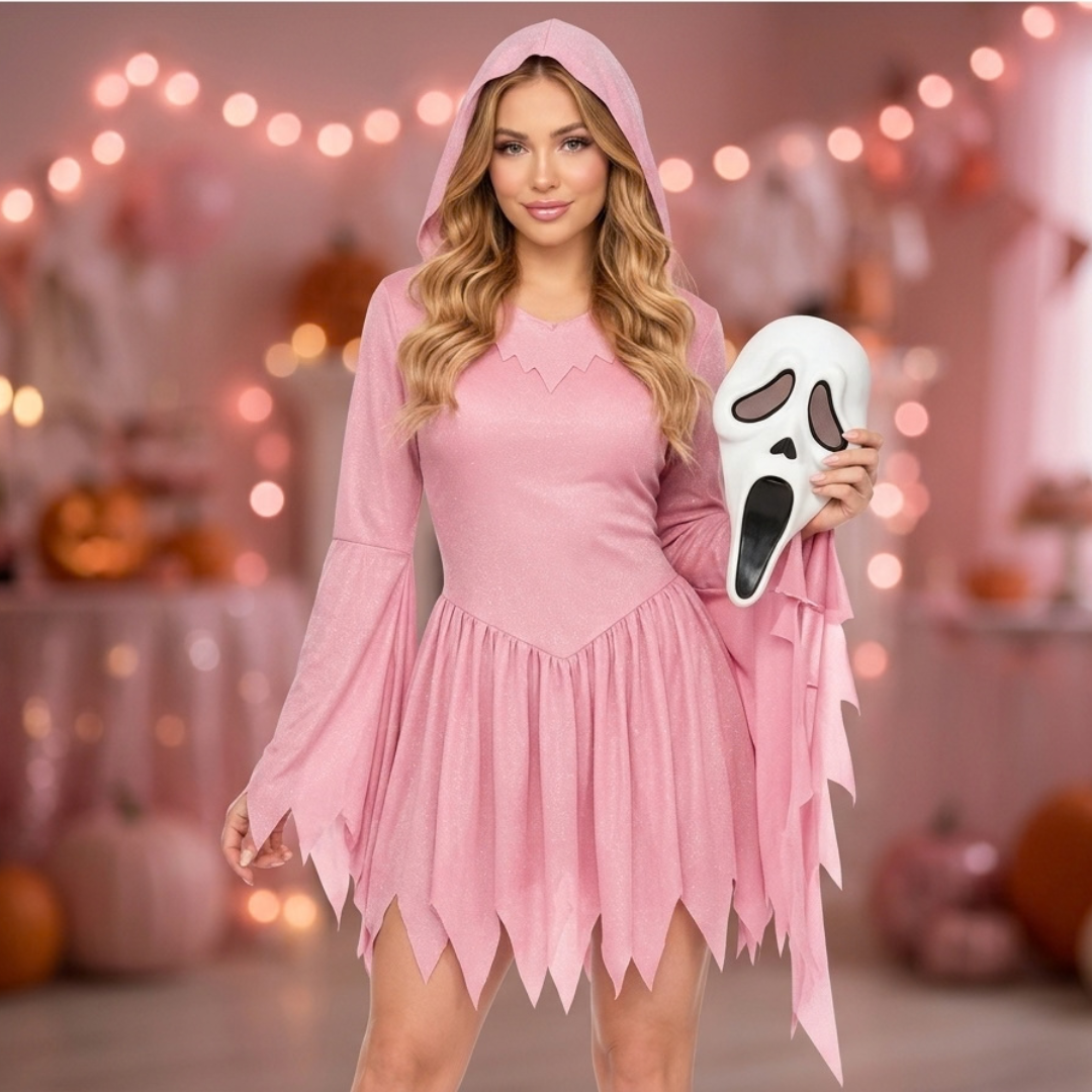 Ghosquette™ Fantasma Rosa con Máscara
