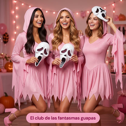 Ghosquette™ Fantasma Rosa con Máscara